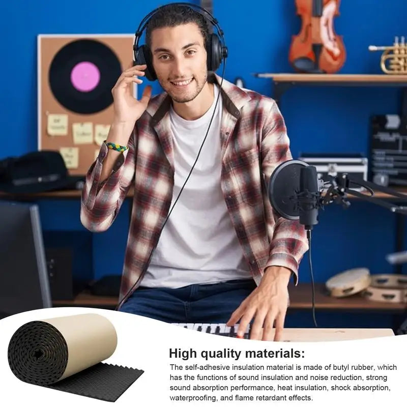 Self-Adhesive Acoustic Soundproofing Panel – Car & Studio Acoustic Insulation Panel SPOT