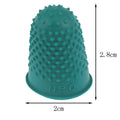 5-Pack Rubber Thimbles – Multi-Size Fingertip Guards for Sewing Sewing Thimble Set SPOT Green