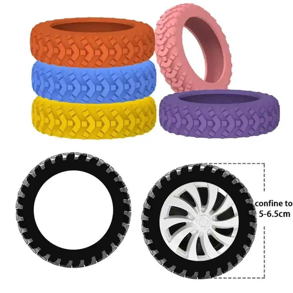 8-Pack Silicone Luggage Wheel Covers – Quiet Caster Protectors Luggage Wheel Covers SPOT
