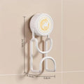 No-Drill Suction Cup Basin Hook – Adjustable Bathroom Hanger Suction Cup Hook SPOT White