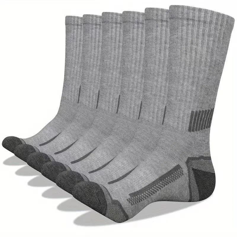 12-Pack Men's Sports Socks – Breathable & Moisture-Wicking Men's Sports Socks SPOT One Size Grey 6 pairs