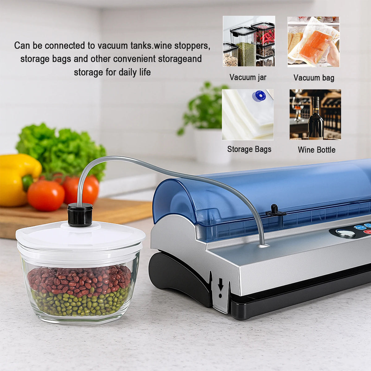 DUTRIEUX Automatic Vacuum Sealer Machine – Dry & Moist Modes Vacuum Sealer Machine SPOT