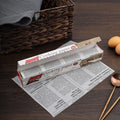 Non-Stick Baking Parchment Paper Roll 5m – Newspaper Print Baking Parchment Paper SPOT white