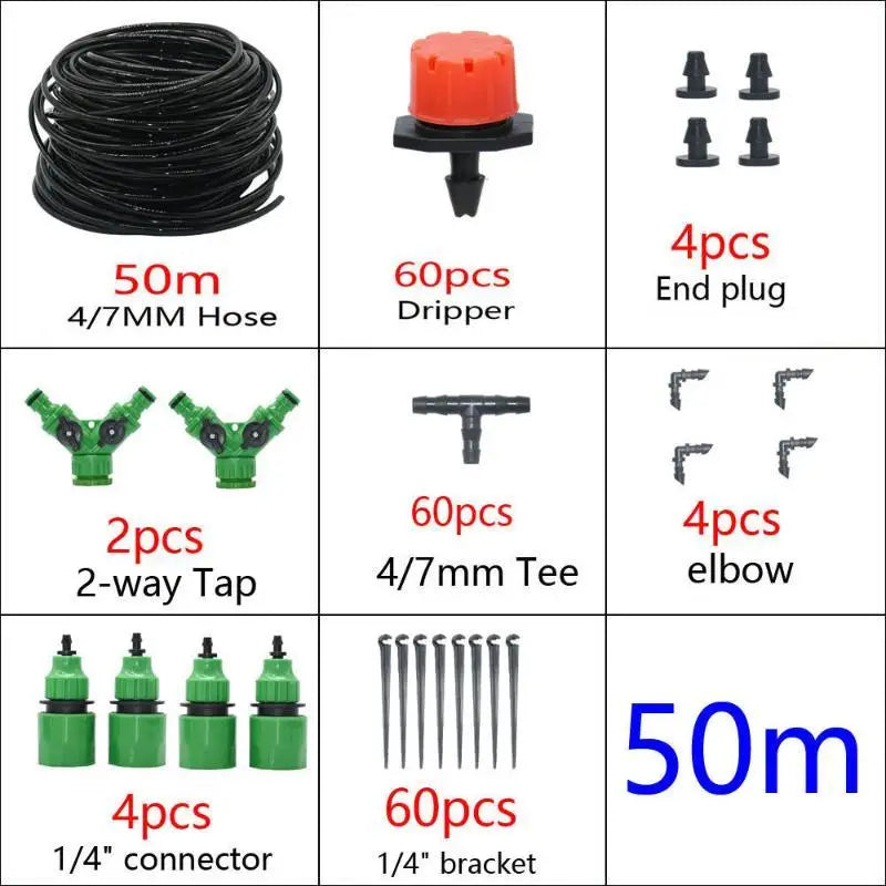 Patio Misting Cooling Kit – Brass Nozzles & Tubing 5M–50M Misting Cooling Kit SPOT A7
