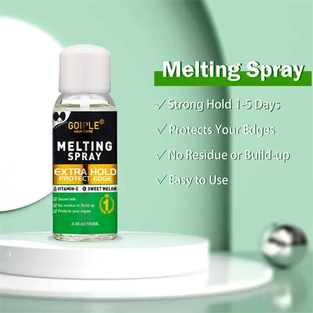 Goiple Lace Wig Melting Spray – Extra Hold, Vitamin E, No Residue Wig Melting Spray SPOT