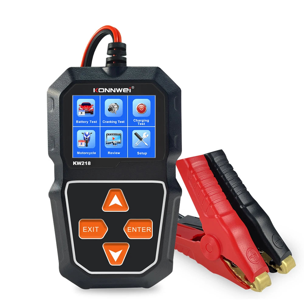 KONNWEI KW218 12V Car & Motorcycle Battery Tester Analyzer Battery Tester Analyzer SPOT KW218