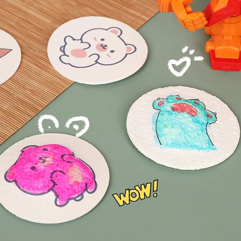 3D Magic Puffy Foam Painting Paper for Kids – DIY Art Craft Kids Art Craft Kit SPOT
