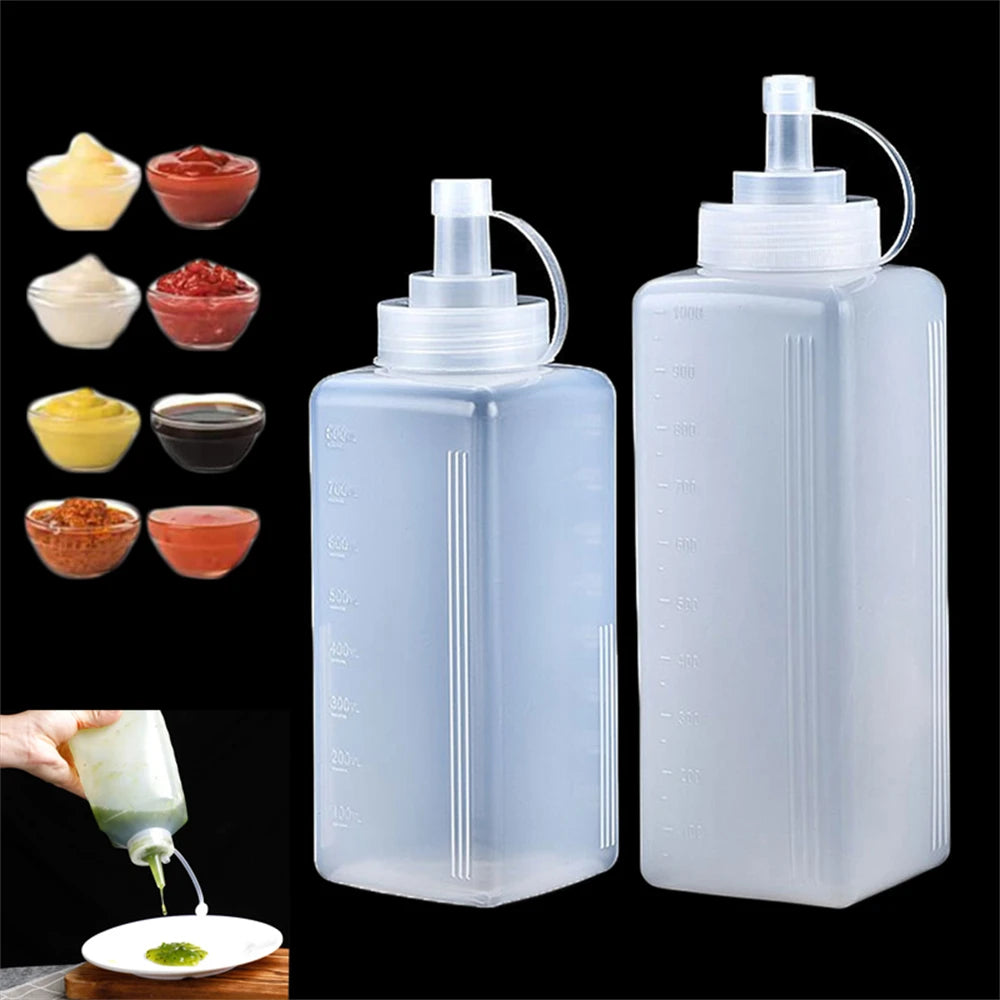 Large Squeeze Sauce Bottle 800/1000ml – Condiment Dispenser Condiment Squeeze Bottle SPOT