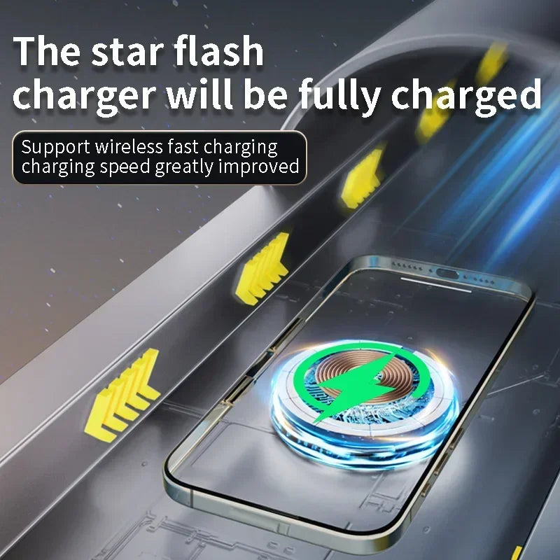 Magnetic Car Wireless Charger & Phone Holder – 15W Fast Charge Car Wireless Charger SPOT