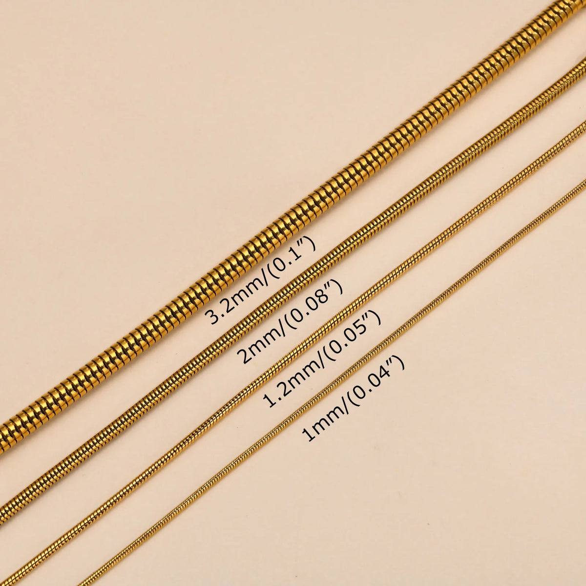 Women's Snake & Herringbone Chain Bracelet – 18K Gold Plated Chain Link Bracelet SPOT