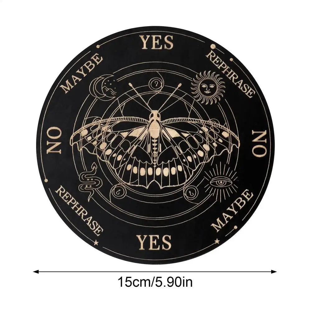 Star Pendulum Dowsing Board – Wood Divination & Meditation Plate Divination Board SPOT d