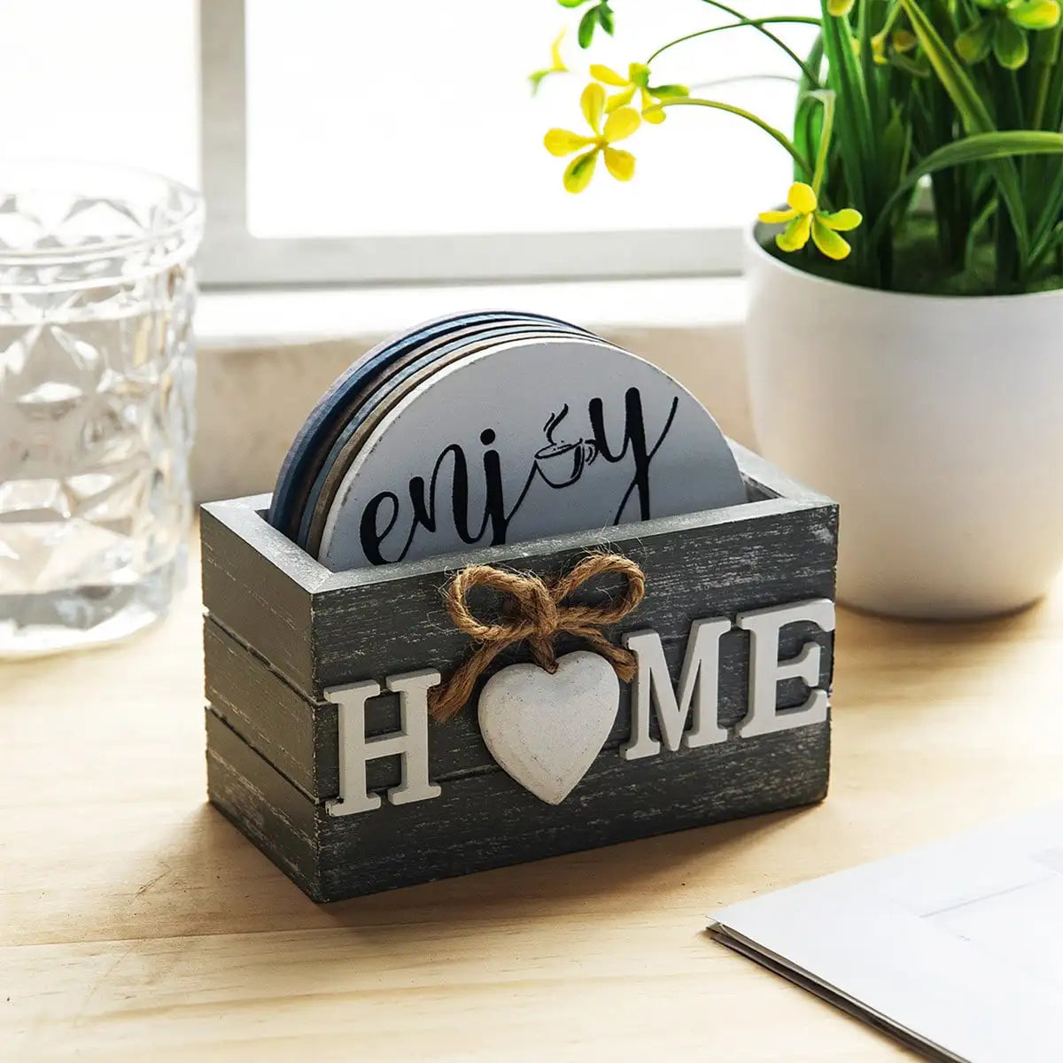 Wooden Insulated Coaster Set – Heat-Safe Cup Trays for Home Insulated Coaster Set SPOT