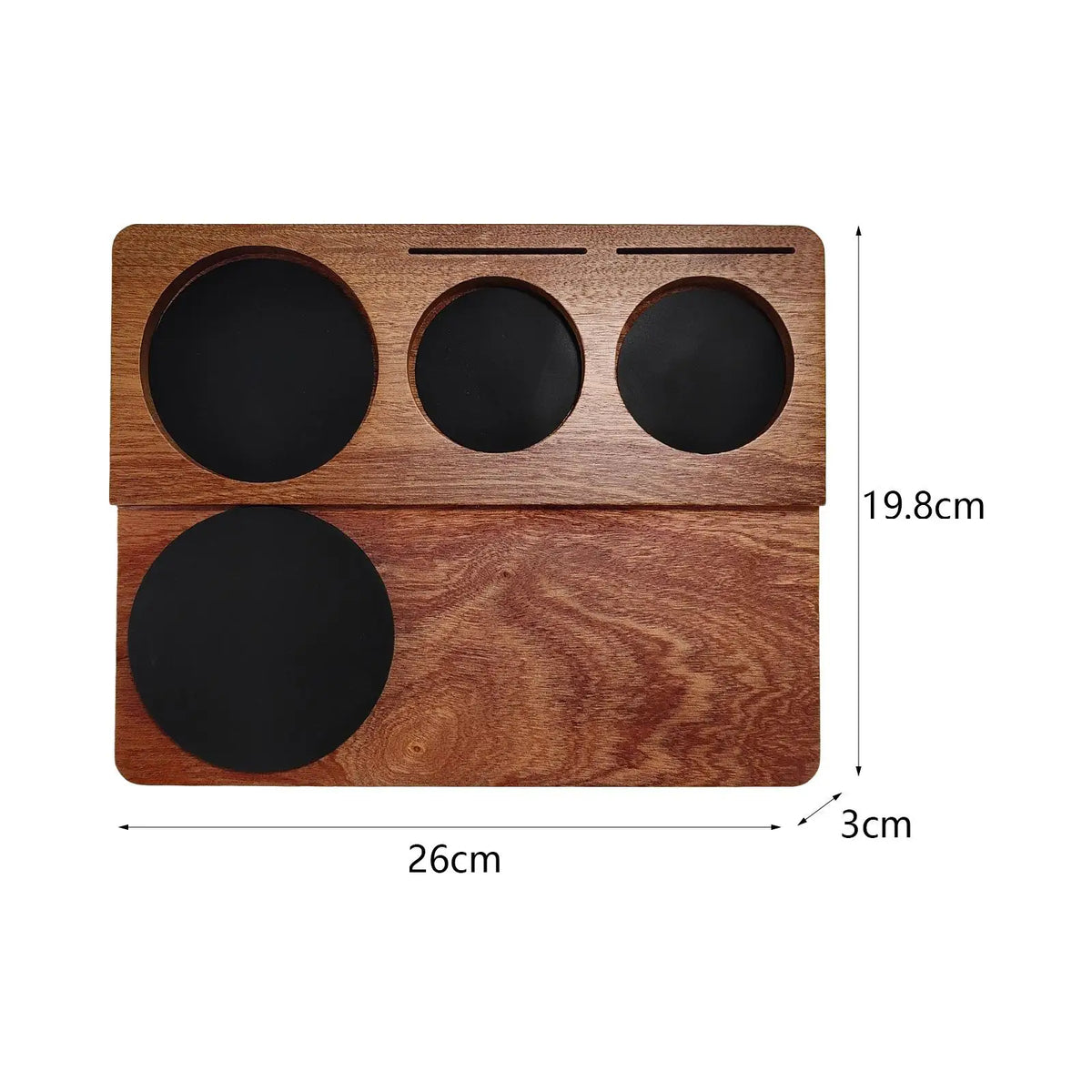 Wooden Espresso Tamper Station Stand & Mat – 51/54/58mm Espresso Tamper Station SPOT