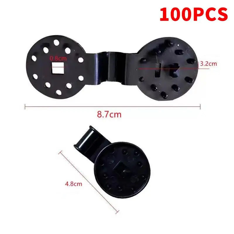 PE Shade Net Fixing Clips – Reusable UV-Resistant Fasteners Shade Net Clips SPOT Black 4