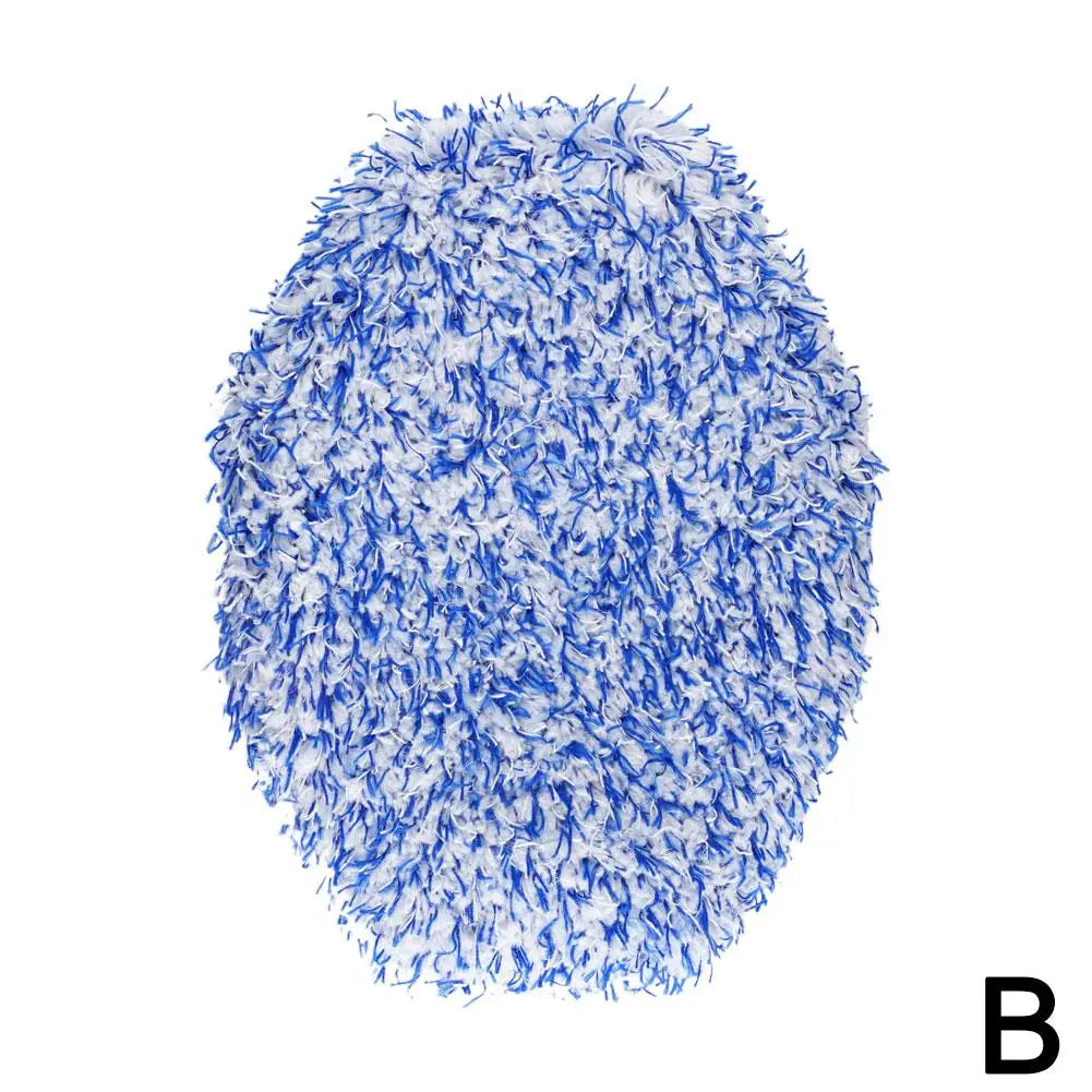 Plush Chenille Car Wash Brush Cover – Scratch-Free Replacement Car Wash Brush Cover SPOT Blue