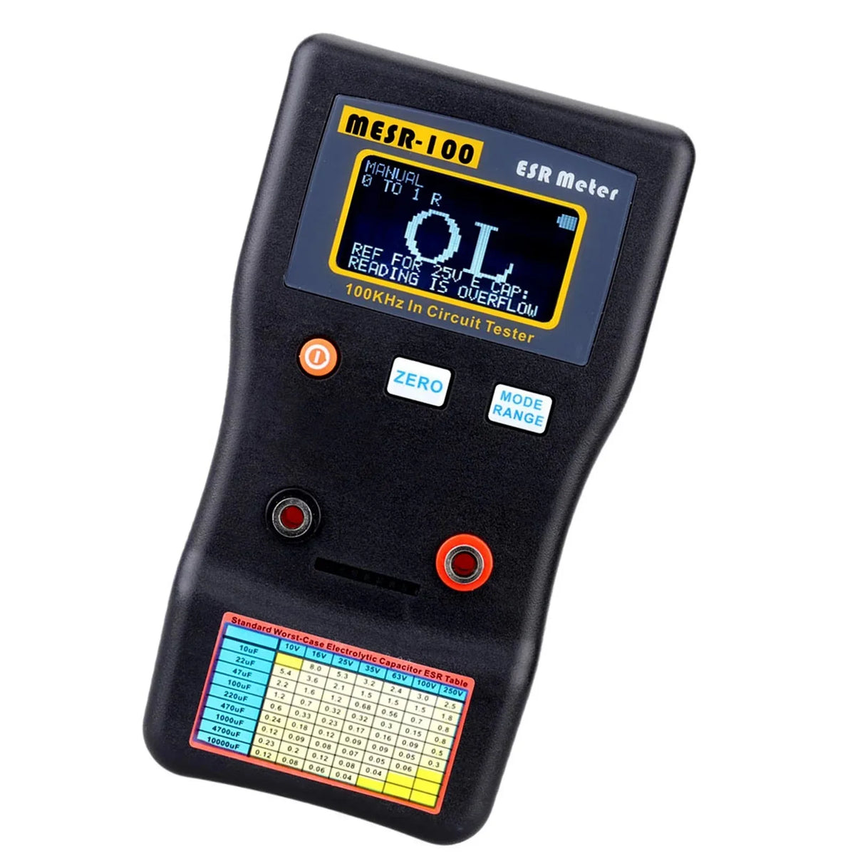 MESR-100 ESR Capacitor Meter – In-Circuit Resistance Tester ESR Capacitor Meter SPOT