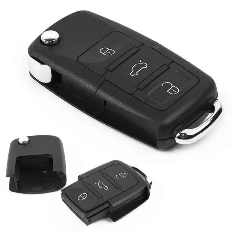 VW Volkswagen B5 3-Button Flip Remote Key Shell Replacement Key Shell Replacement SPOT