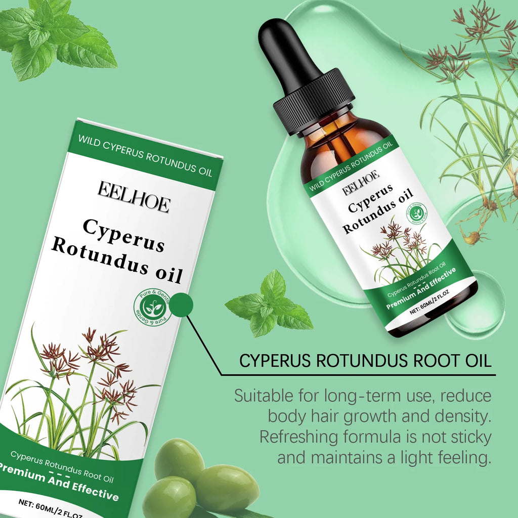 Eelhoe 60ml Hair Inhibitor Serum – Cyperus Rotundus Body Oil Hair Inhibitor Serum SPOT