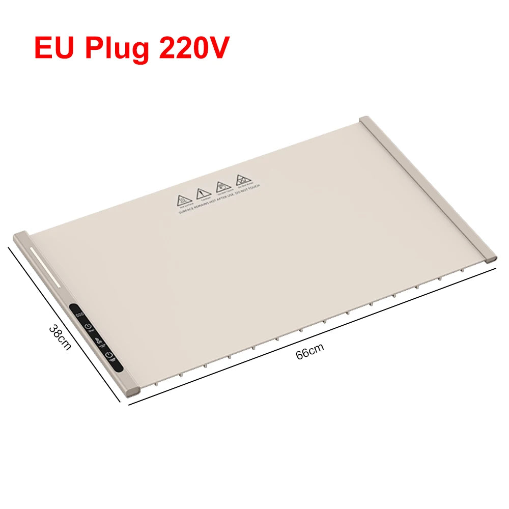 Raugee Foldable Electric Warming Tray – 8 Temp Settings Electric Warming Tray SPOT White EU