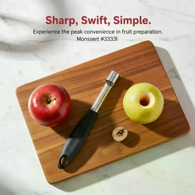 Stainless Steel Fruit Corer with Non-Slip Handle | Apple & Pear Fruit Corer Tool SPOT