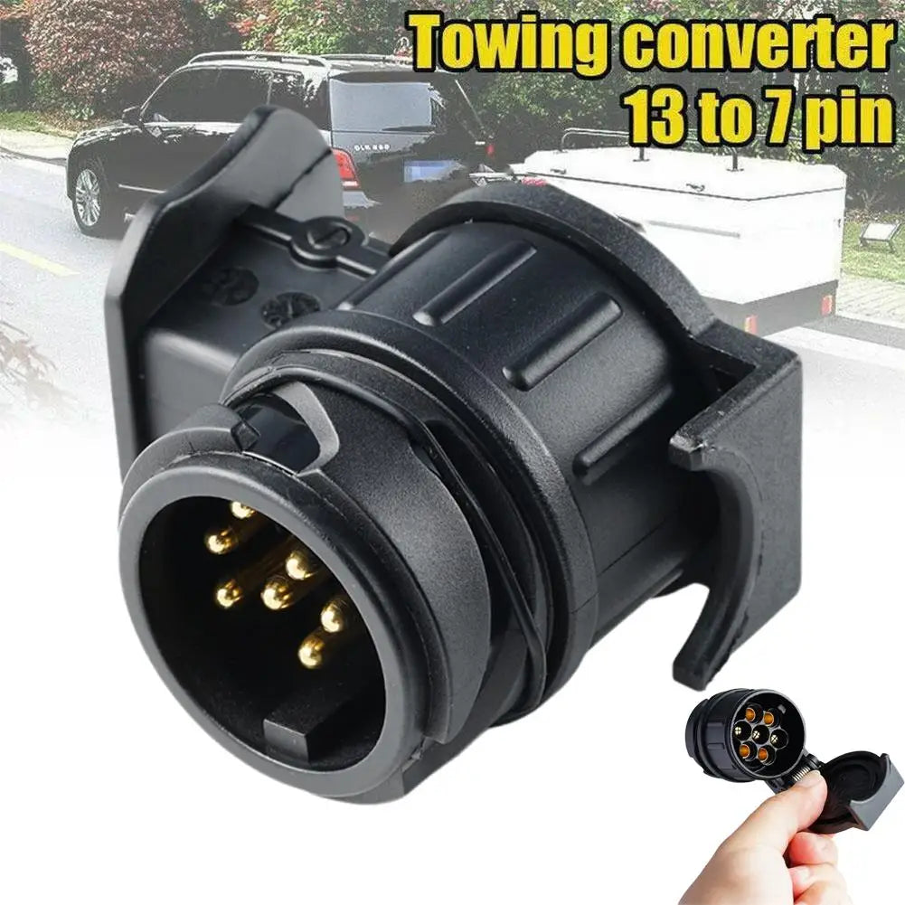 13 to 7 Pin Trailer Adapter Socket – 12V Towing Connector Trailer Towing Adapter SPOT