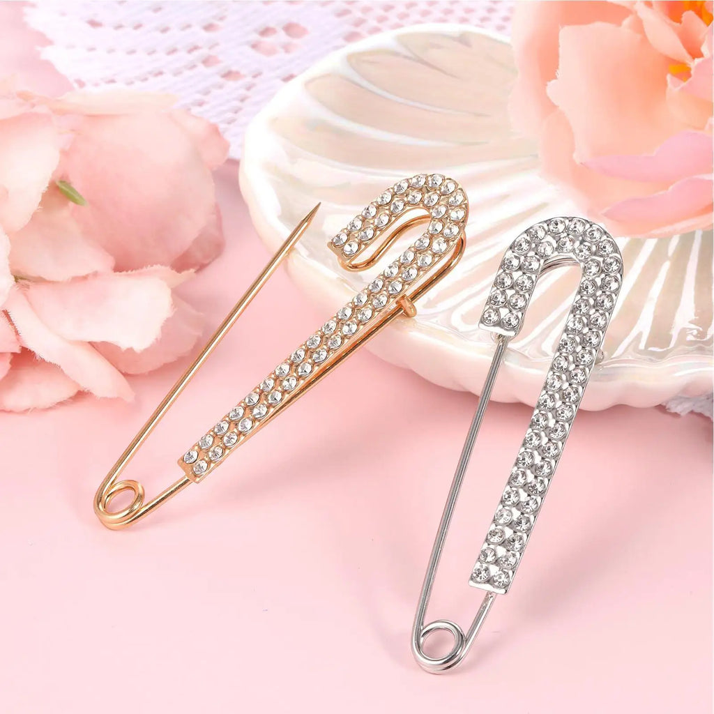 Crystal Zircon Brooch Pin – Rhinestone Safety Pin for Women Fashion Brooch Pin SPOT