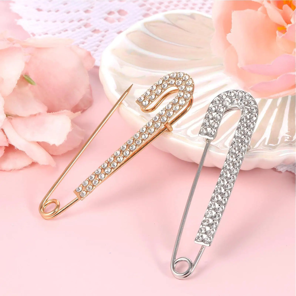 Crystal Zircon Brooch Pin – Rhinestone Safety Pin for Women Fashion Brooch Pin SPOT