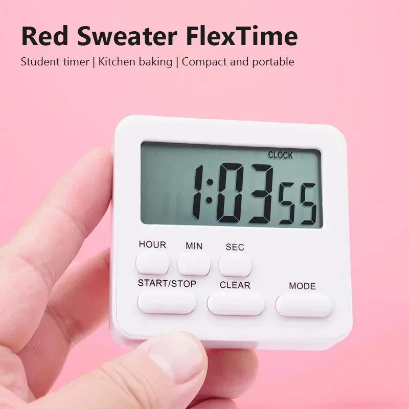 LCD Digital Kitchen Timer – Countdown, Clock & Stopwatch Digital Kitchen Timer SPOT