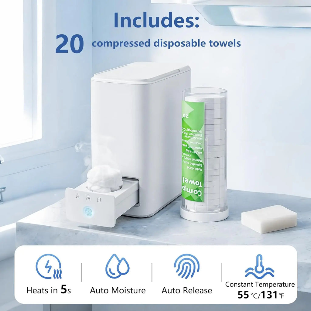 Instant Towel Warmer 500W – Portable Heated Towel Dispenser Towel Warmer Dispenser SPOT