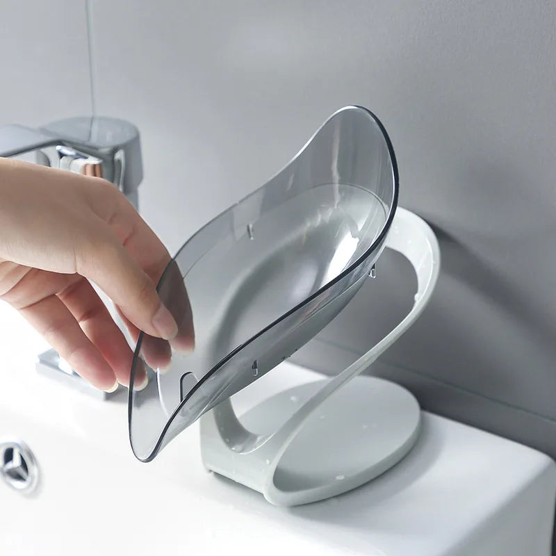 Leaf Shape Self-Draining Soap Dish – Non-Slip Holder Soap Dish SPOT