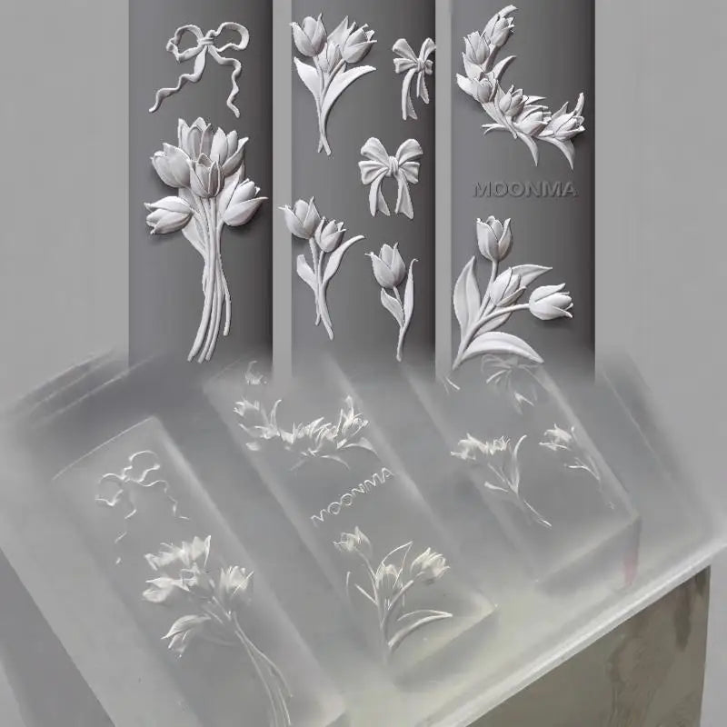 3D Silicone Tulip Nail Mold – DIY Floral Nail Art Charms Nail Art Mold SPOT Default Title