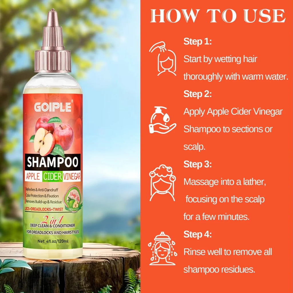 Goiple Hair Care Set: ACV Shampoo, Keratin Serum & Rice Water Hair Care Set SPOT