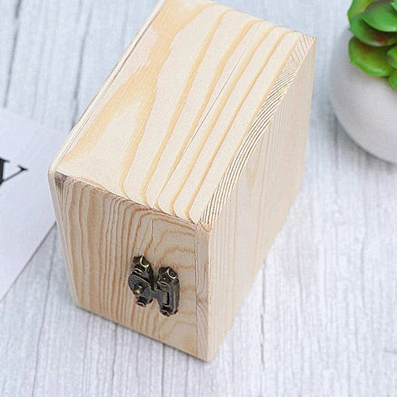 Vintage Wooden Flip Lid Storage Box – Jewelry & Gift Box Wooden Storage Box SPOT
