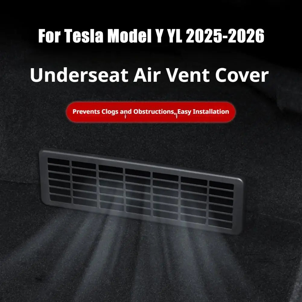 Tesla Model Y 2025-2026 Under-Seat Floor Air Vent Cover 2-Pack Car Vent Cover SPOT