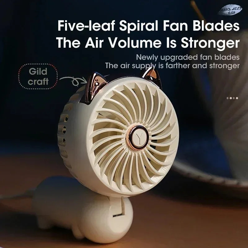 Portable Foldable USB Rechargeable Mini Handheld Fan Handheld Mini Fan SPOT
