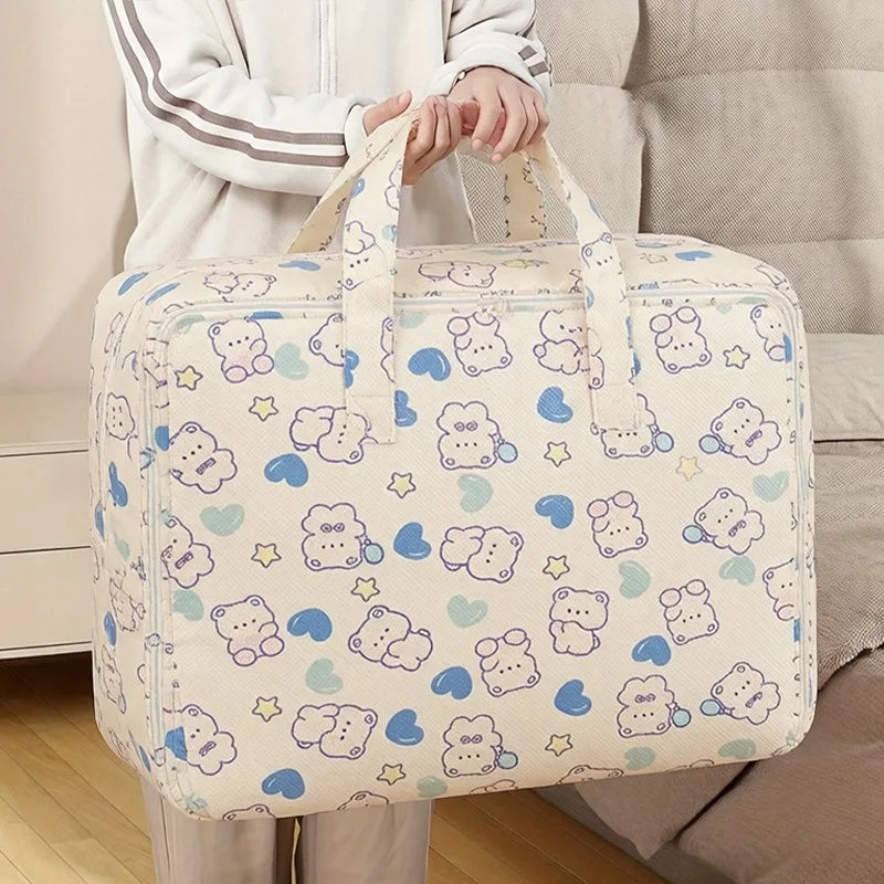 Foldable Luggage Organizer Bag – Cute Bear, Large Capacity Travel Organizer Bag SPOT
