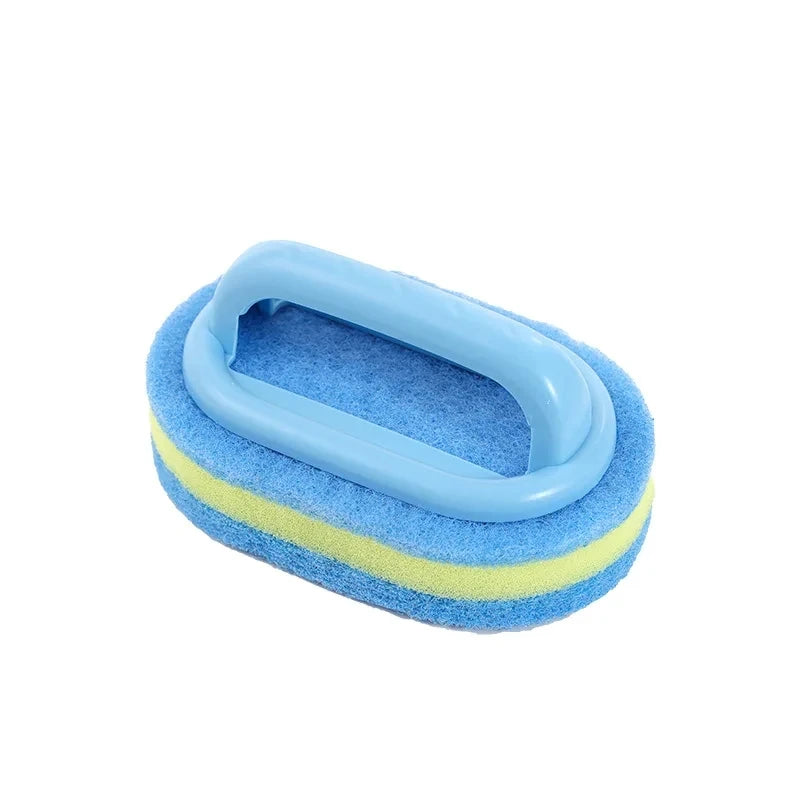 Sponge Cleaning Brush with Handle – Kitchen & Bathroom Scrubber Cleaning Brush SPOT 1PCS