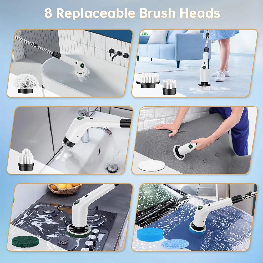 Electric Spin Scrubber – Cordless Rechargeable Bathroom Cleaner Electric Spin Scrubber SPOT