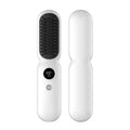 Wireless USB Rechargeable Hair Straightener Brush – Men & Women Hair Straightener Brush SPOT White USB Type-C