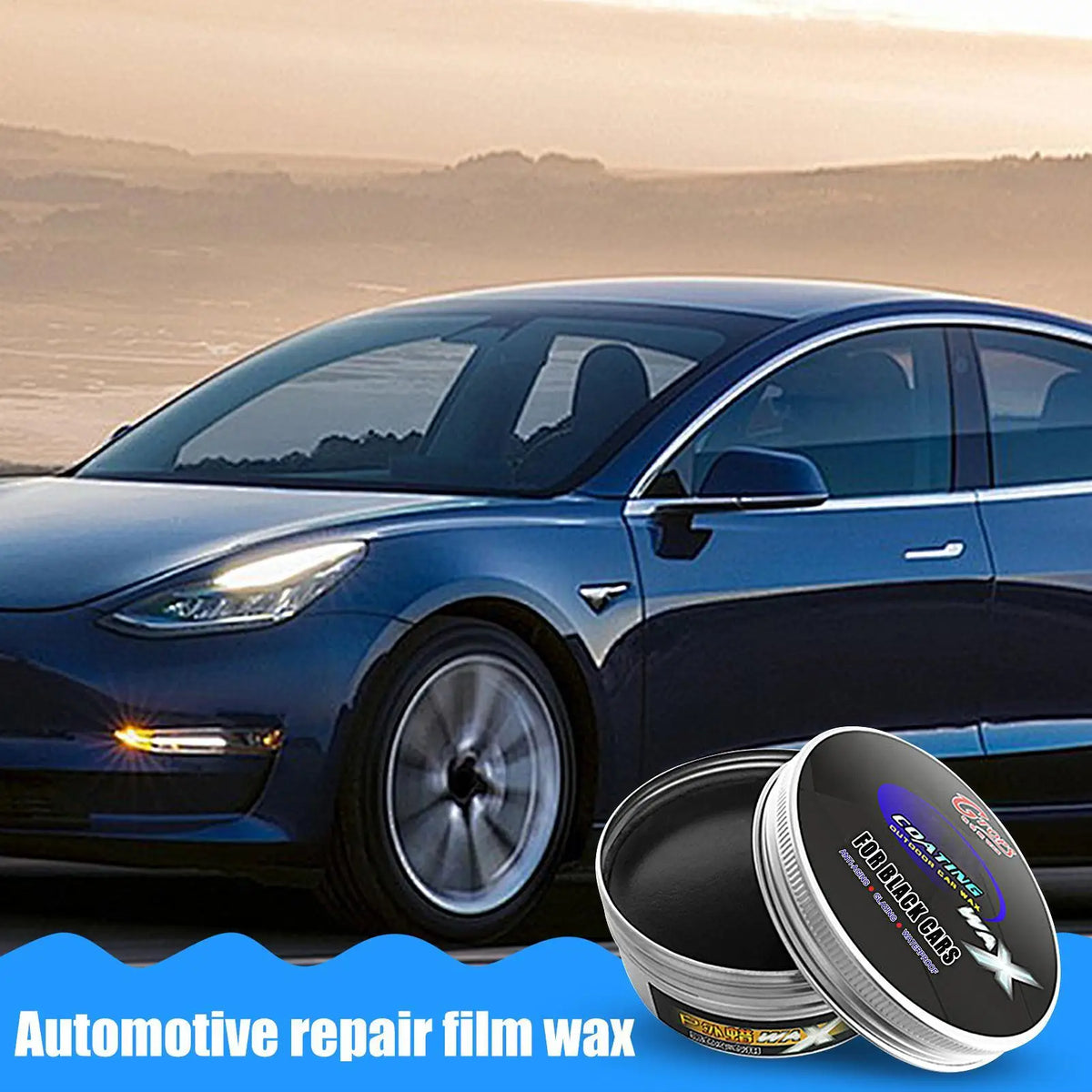 200g Black Car Wax Polish – Crystal Hard Wax for Dark Paint Car Wax Polish SPOT