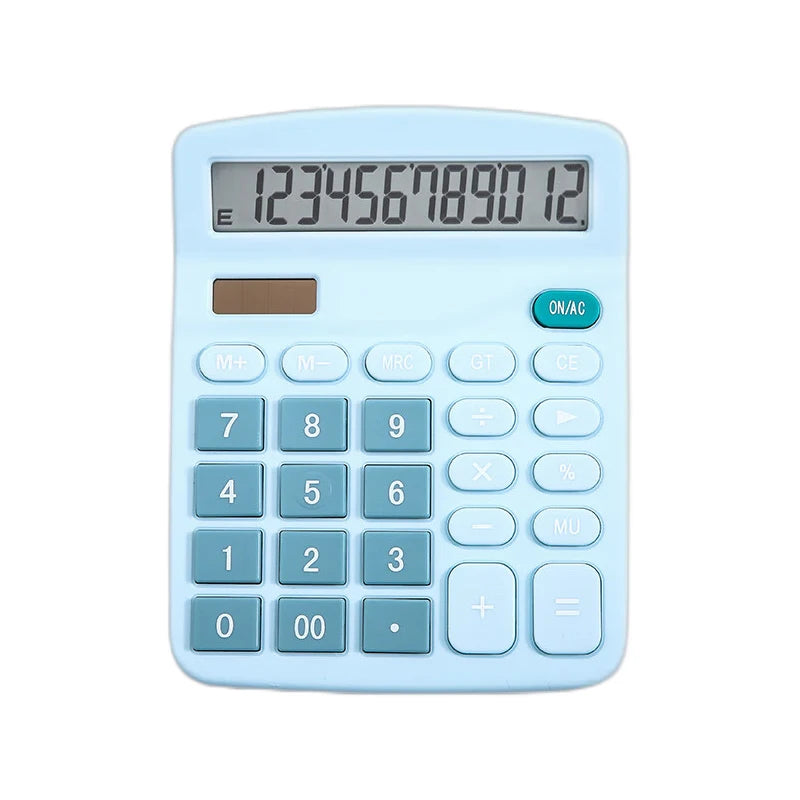 Solar Scientific Calculator – Large Display, Dual Power, Cute Scientific Calculator SPOT blue