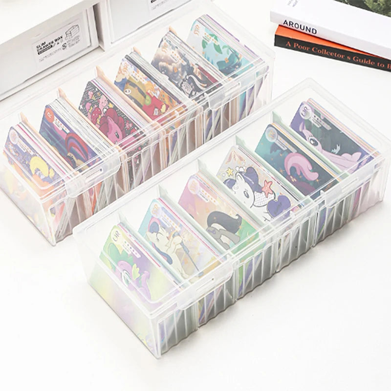 Transparent Plastic Photocard & Card Storage Box Organizer Card Storage Organizer SPOT