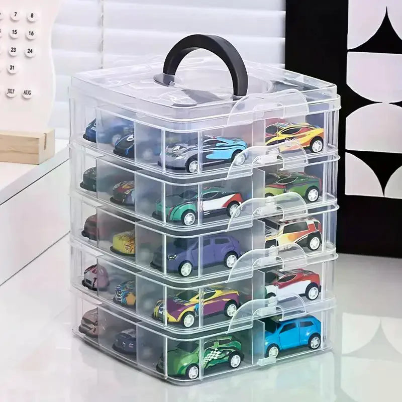 Transparent Portable Storage Box – Dustproof Jewelry Organizer Portable Storage Box SPOT