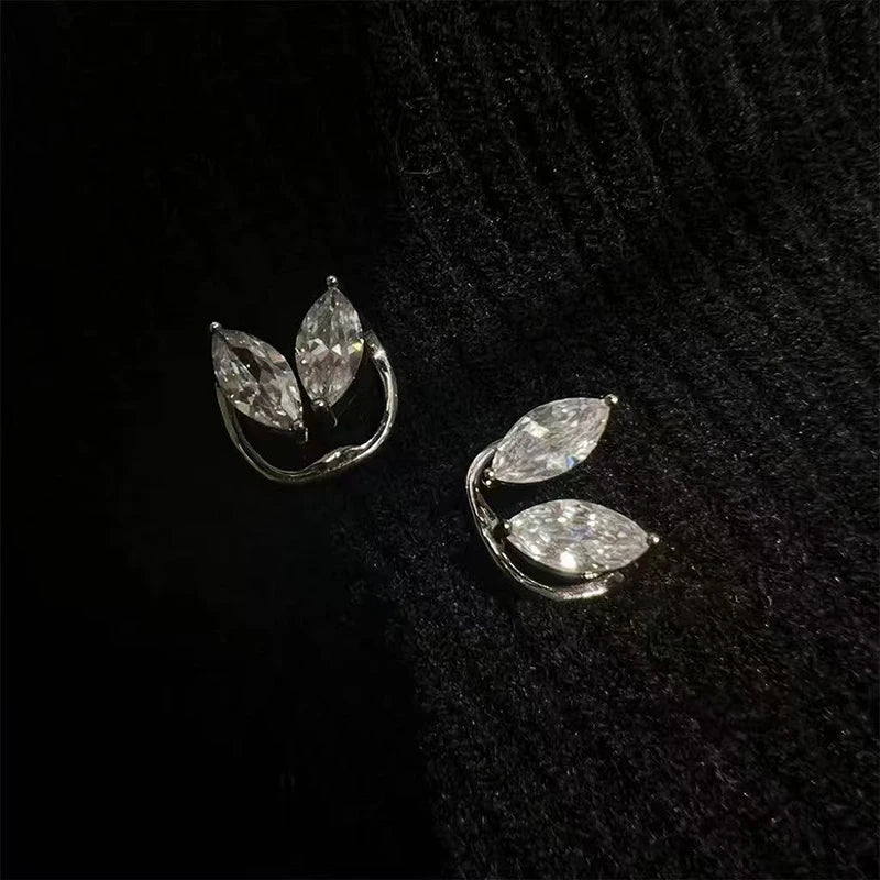 Zircon Tassel Ear Cuff Clip Earrings – No Piercing Needed Clip-On Earrings SPOT