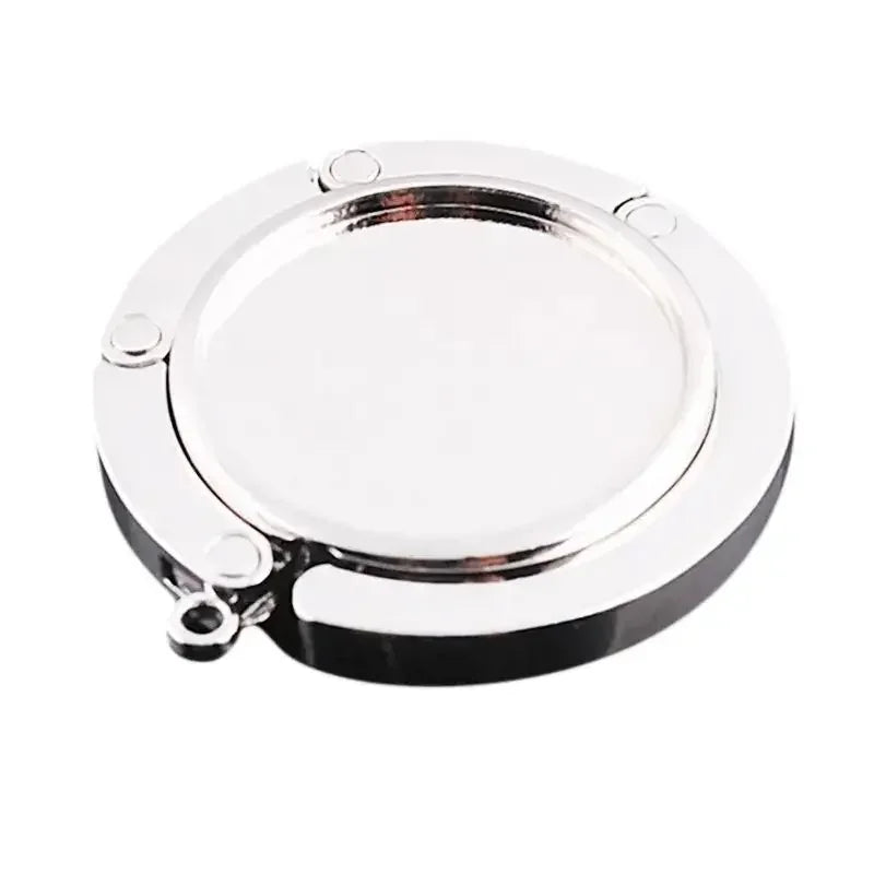 Foldable Purse Hook – Portable Handbag Hanger for Tables Handbag Hook Hanger SPOT Silvery