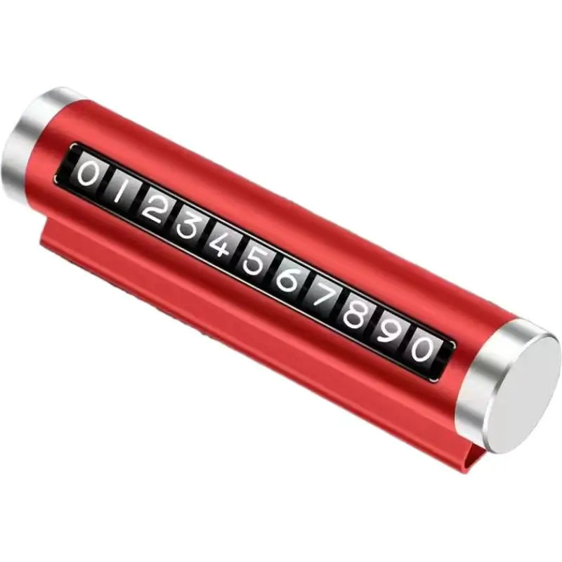 Rotating Magnetic Temporary Parking Card Holder for Dashboard Car Parking Holder SPOT Red