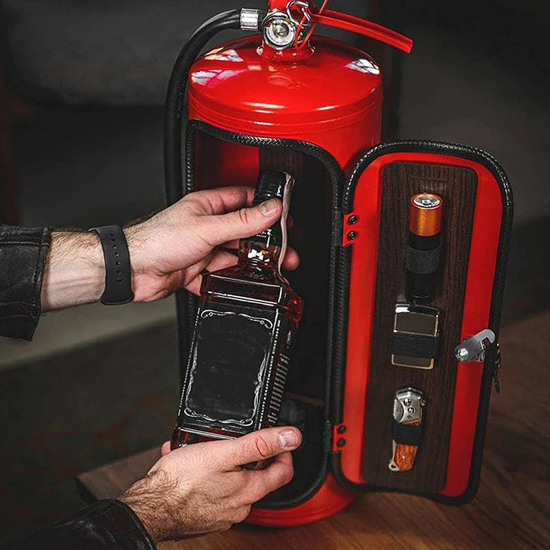 Fire Extinguisher Wine Cabinet – Novelty Mini Bar Gift Box Novelty Wine Gift Box SPOT