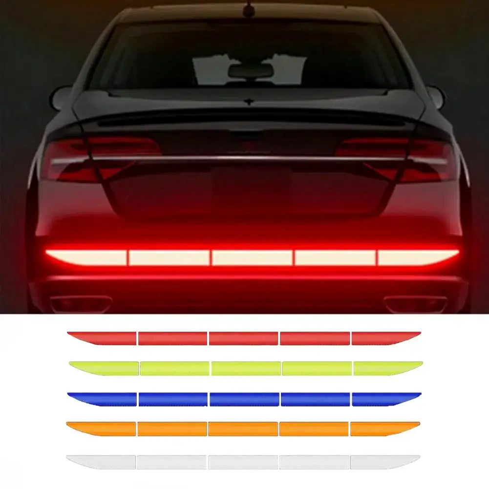 5-Pack Rear Reflective Safety Stickers – Car Warning Tape Decals Reflective Car Stickers SPOT