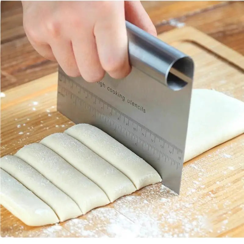 Stainless Steel Dough Scraper & Bench Scraper with Scale Dough Bench Scraper SPOT