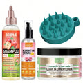Goiple Hair Care Set: ACV Shampoo, Keratin Serum & Rice Water Hair Care Set SPOT 120-60rose-240g-4pcs